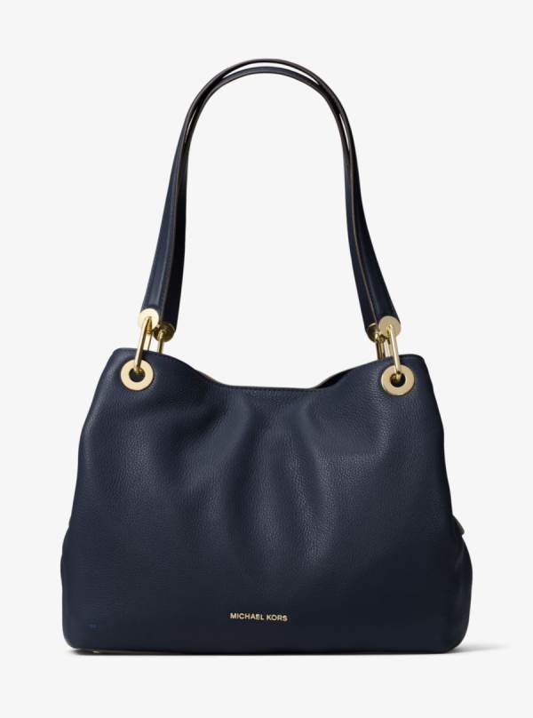 Damske Taška Cez Rameno Michael Kors Raven Large Leather Indigo - Kabelky Michael Kors Akcia | DAGZK-3087